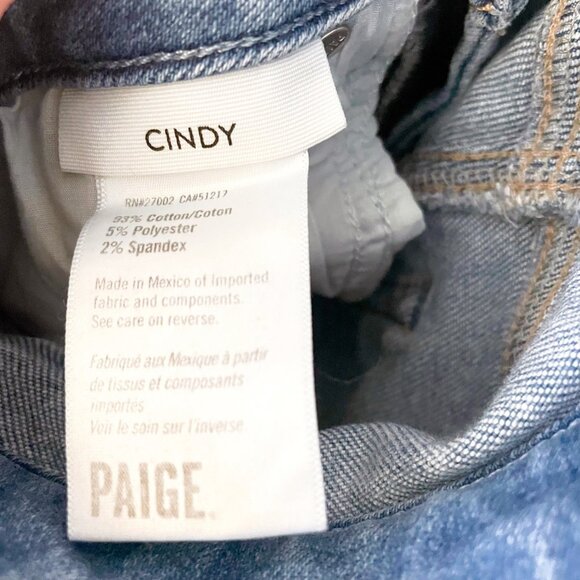 Paige Denim Cindy Crop Straight Jeans, Size 24 - Picture 5 of 6